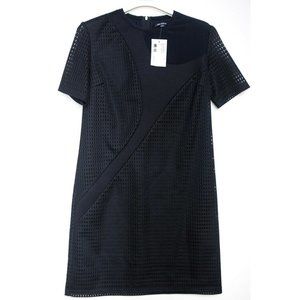 NWT Neil Barrett Multi-Textural Techno Shift Dress